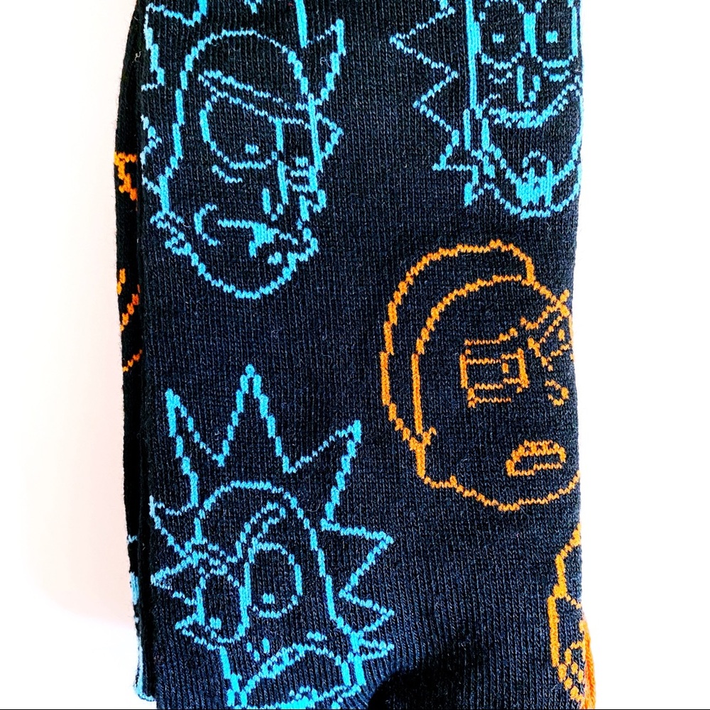 Rick and Morty Crew Socks - 2 Pairs - Adult Swim - Picture 5 of 6